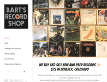 Tablet Screenshot of bartsrecordshop.com